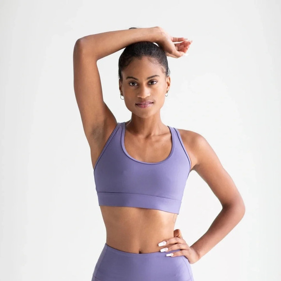 NWT P.E. NATION RUDIMENTAL SPORTS BRA - HERON SIZE XS - Picture 1 of 6